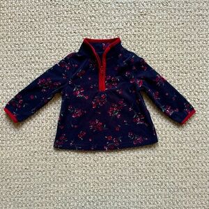 Oshkosh BGosh 12m navy 1/3 zip fleece